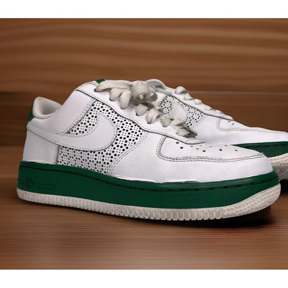 Nike Air Force 1 Low GS White Pine Green Youth 5Y Sneakers 314192-996 Shoes